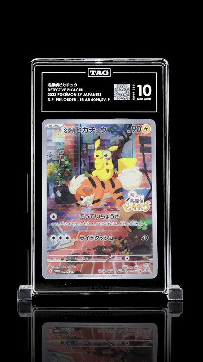 TAG 10 - Detective Pikachu 098/SV-P Pre-Order Promo Pokemon Japanese Gem Mint