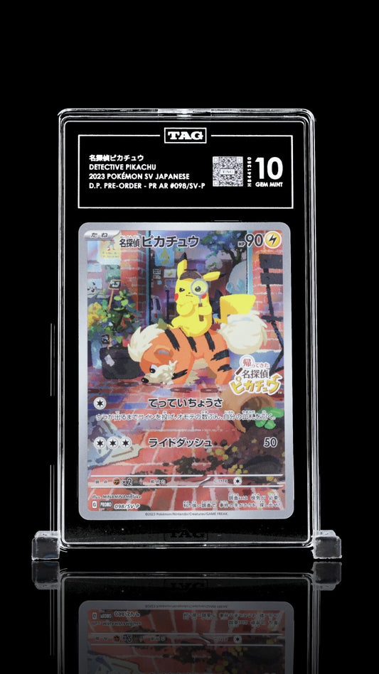 TAG 10 - Detective Pikachu 098/SV-P Pre-Order Promo Pokemon Japanese Gem Mint