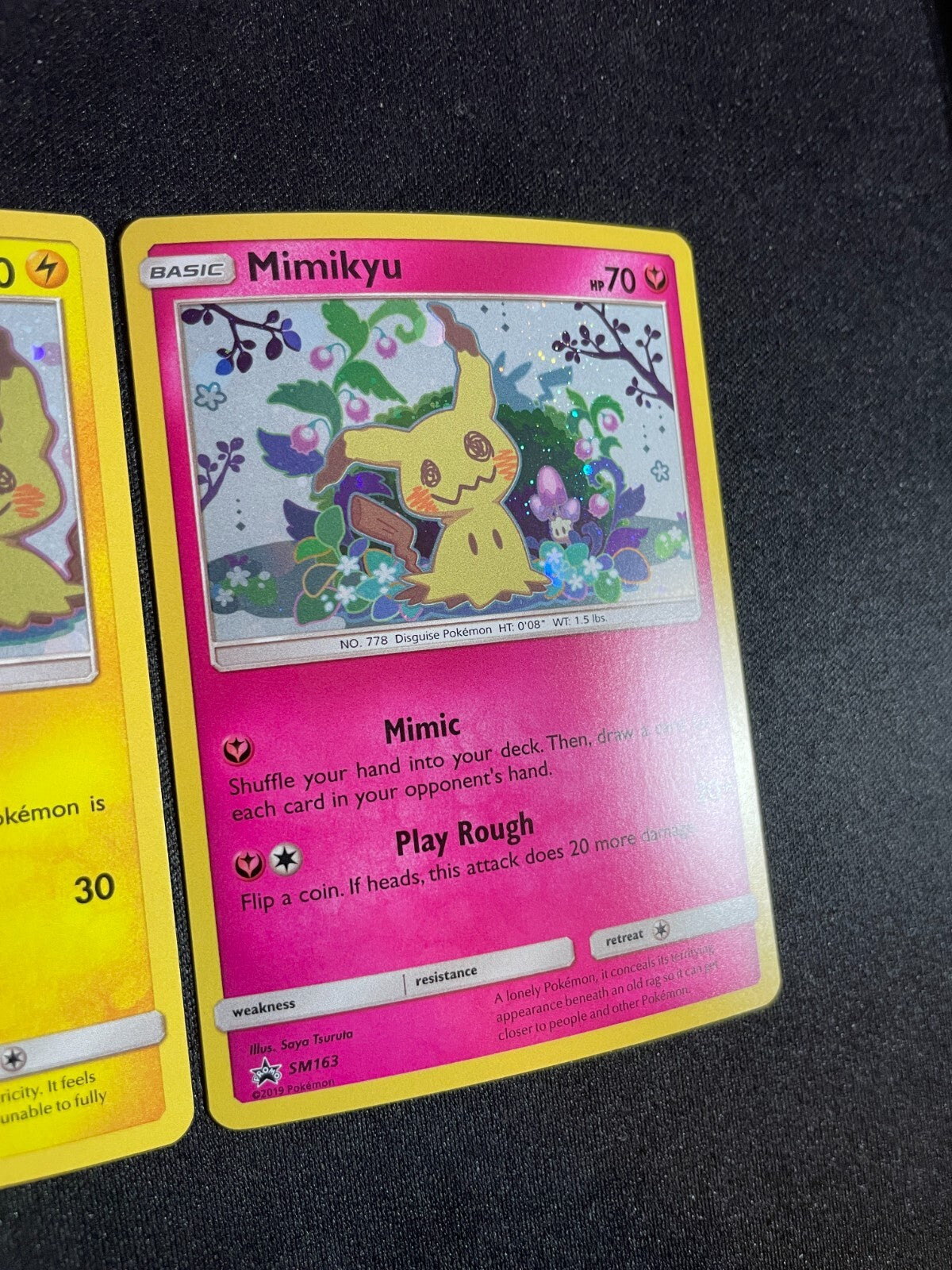 Pikachu SM162 & Mimikyu SM163 Holo Pokemon Sun & Moon Team Up Blister Promos NM
