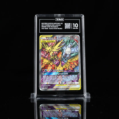TAG 10 - Moltres & Zapdos & Articuno GX SM210 Hidden Fates ETB Promo Pokemon TCG
