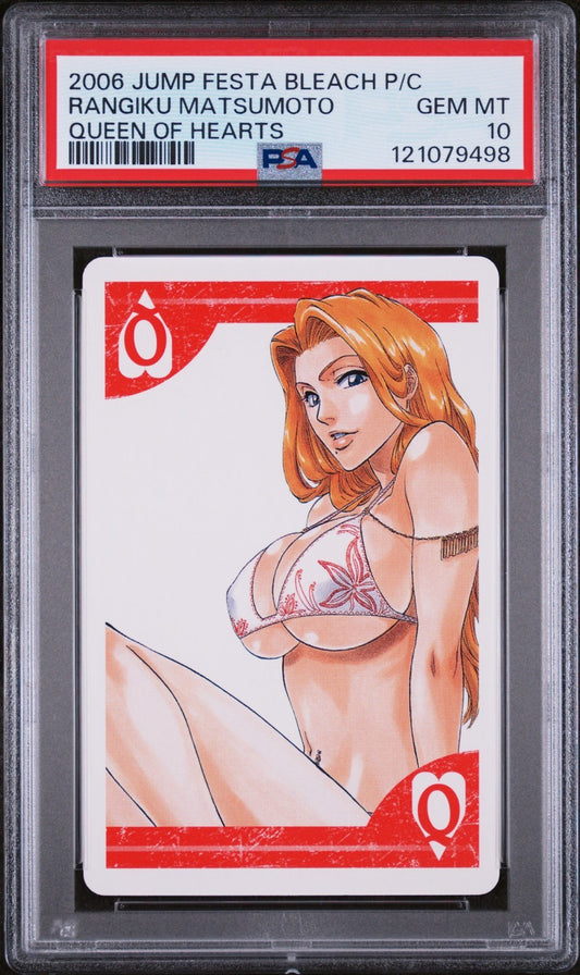 PSA 10 - Rangiku Matsumoto - Bleach Jump Festa 2006 Poker Playing Card JP POP 2