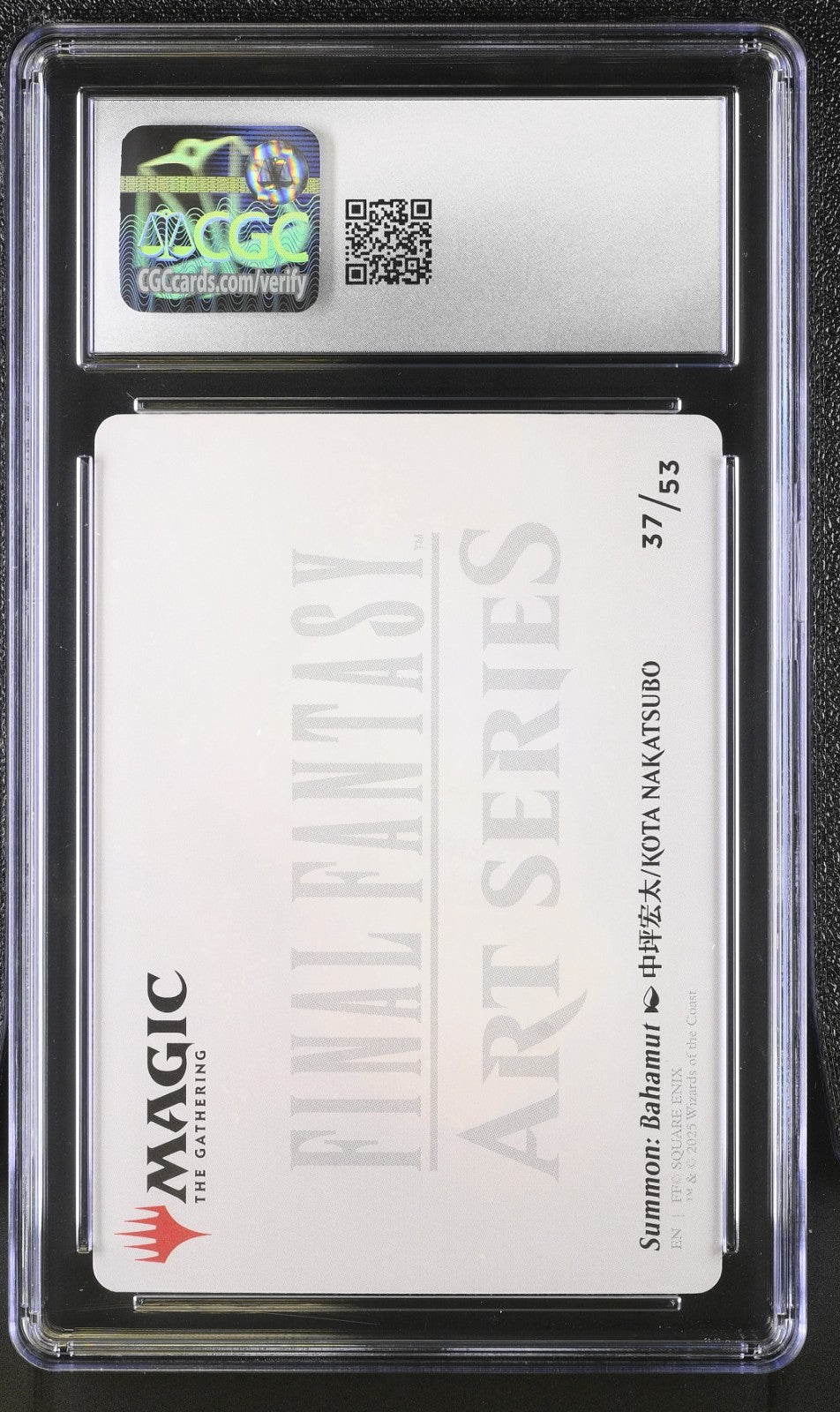 CGC 10 - Bahamut 37/53 Gold-Stamped Signature Final Fantasy Art Series MTG Magic