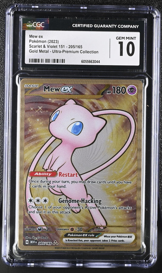 CGC 10 - Mew ex 205/165 METAL Promo - Pokemon 151 Ultra Premium Collection UPC