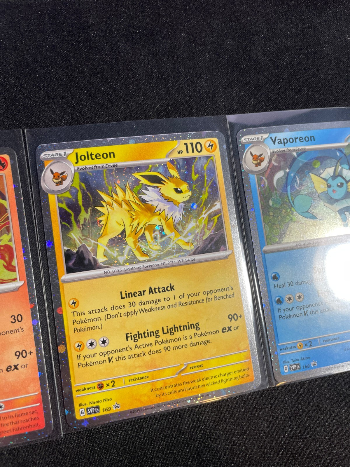 Flareon 167 Vaporeon 168 Jolteon 169 SVP Promos  Prismatic Evolutions Pokemon NM