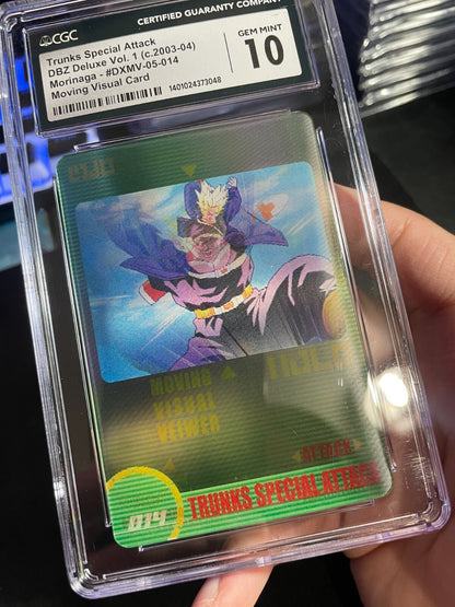 CGC 10 Future Trunks #014 3D Morinaga Dragon Ball Z Wafer Cards Part 1 Gem Mint