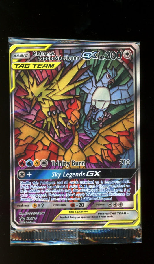 Moltres & Zapdos & Articuno GX SM210 Promo Pokemon Hidden Fates ETB SEALED NM #2