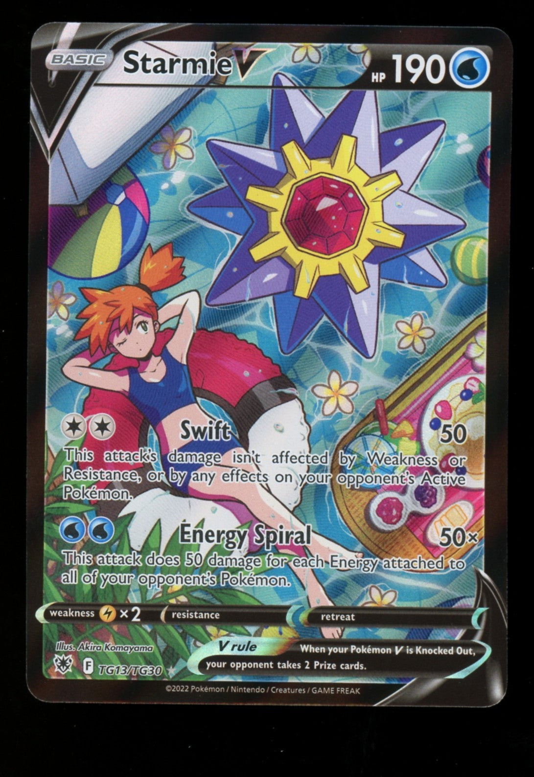 Starmie V TG13/TG30 Full Art - Astral Radiance Trainer Gallery Pokemon - NM