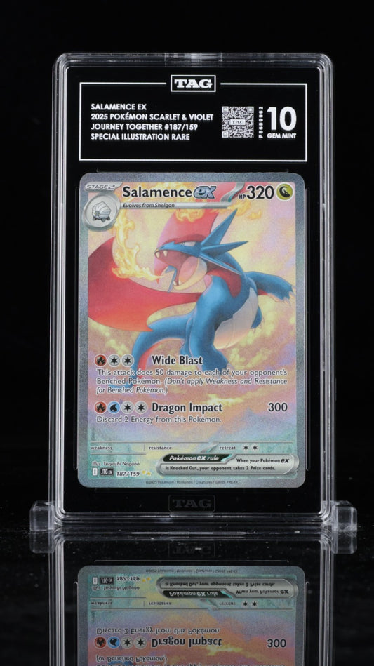 TAG 10 - Salamence ex 187/159 Special Illustration Rare Journey Together Pokemon