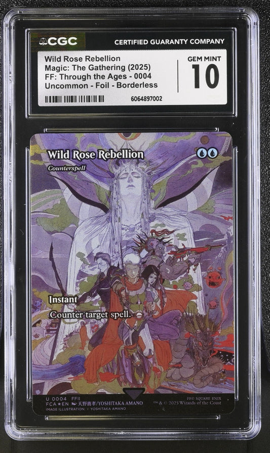 CGC 10 Wild Rose Rebellion 0004 Foil Showcase Final Fantasy Through the Ages MTG