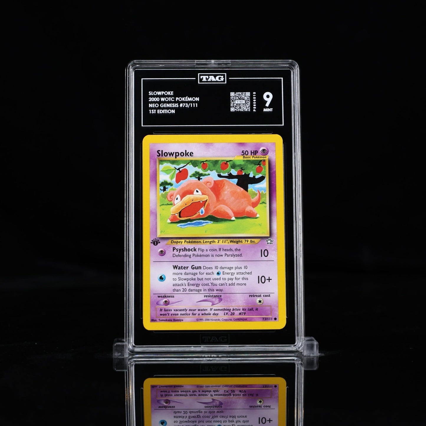TAG 9 - Slowpoke 73/111 1st Edition Common - Pokemon Neo Genesis WOTC Vintage