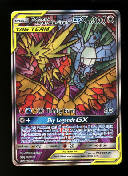 Moltres & Zapdos & Articuno GX SM210 Promo - Pokemon Hidden Fates ETB - LP