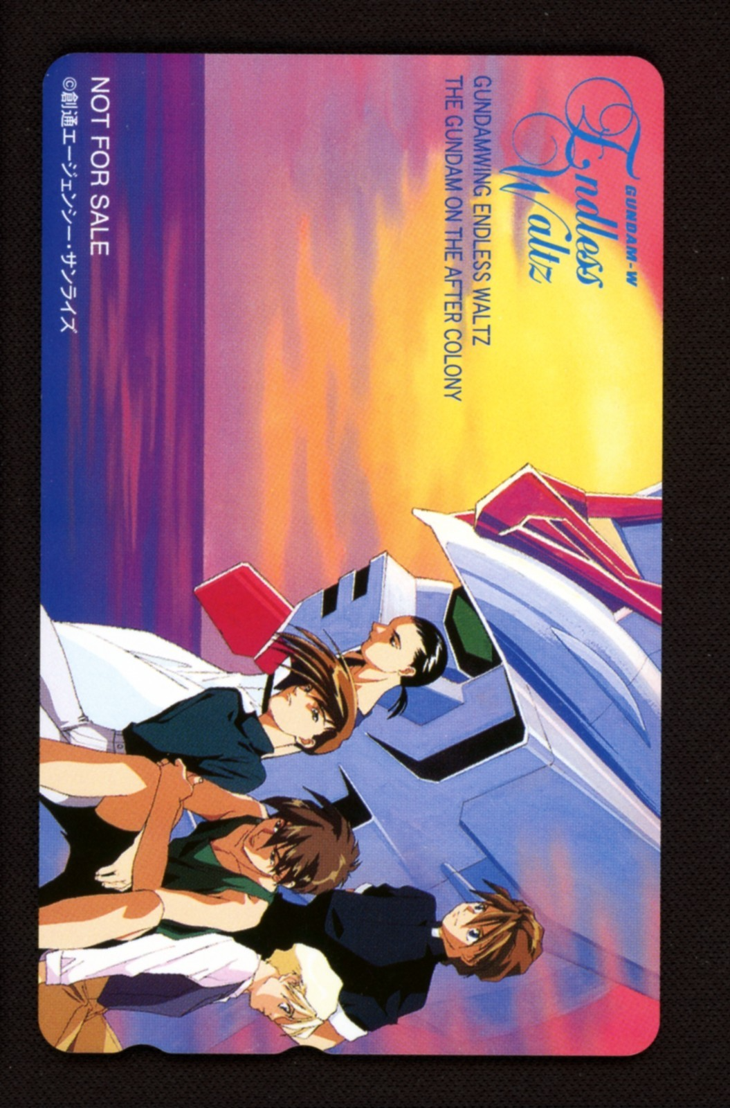 Gundam Wing Endless Waltz Phone Card - NTT Telephone Japanese Unused - NM