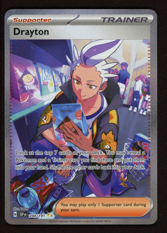 Drayton 244/191 Special Illustration Rare - Surging Sparks Pokemon TCG - LP