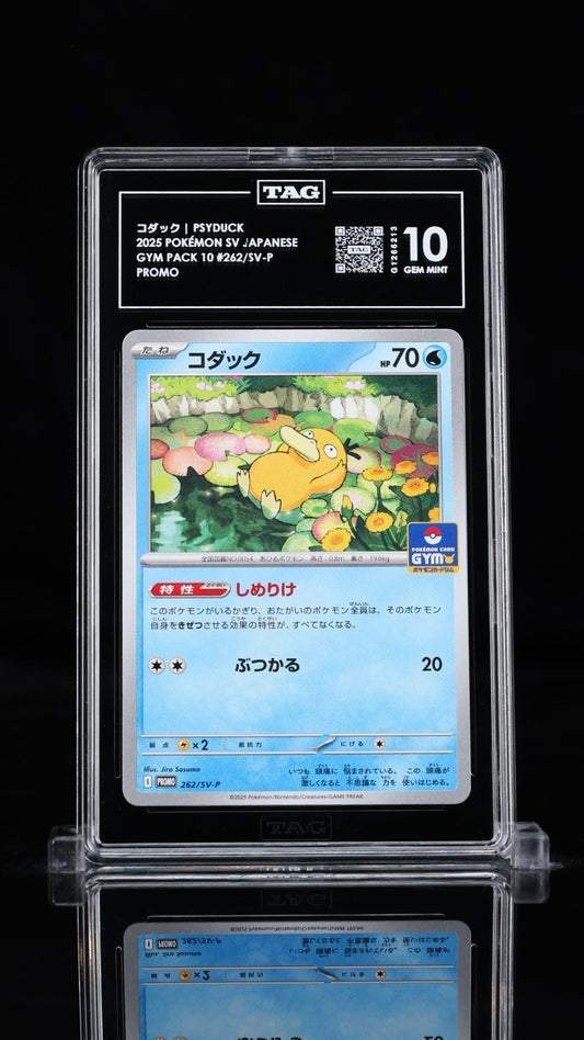 TAG 10 - Psyduck 262/SV-P Gym Pack Promo - Pokemon Scarlet & Violet Japanese