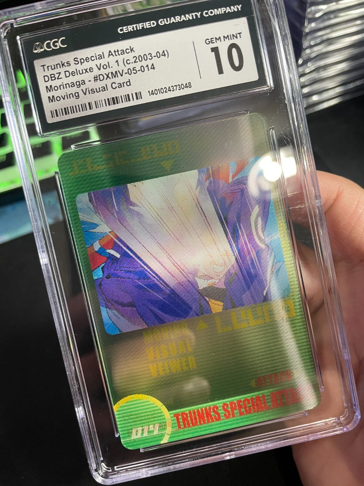 CGC 10 Future Trunks #014 3D Morinaga Dragon Ball Z Wafer Cards Part 1 Gem Mint