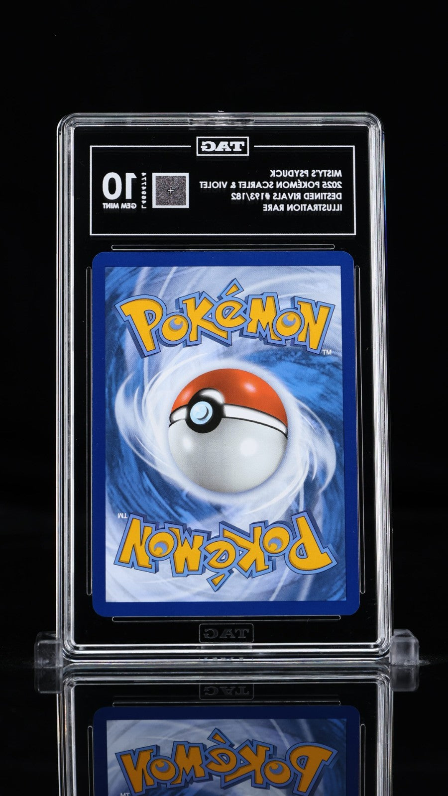TAG 10 Mistys Psyduck 193/182 Illustration Rare Pokemon Destined Rivals Gem Mint