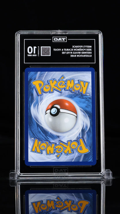 TAG 10 Mistys Psyduck 193/182 Illustration Rare Pokemon Destined Rivals Gem Mint