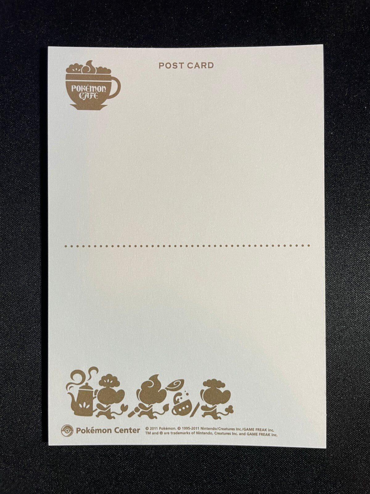 Pokemon Cafe Postcard - Pansage Pansear & Panpour Sweets - 5.8" x 4" NM