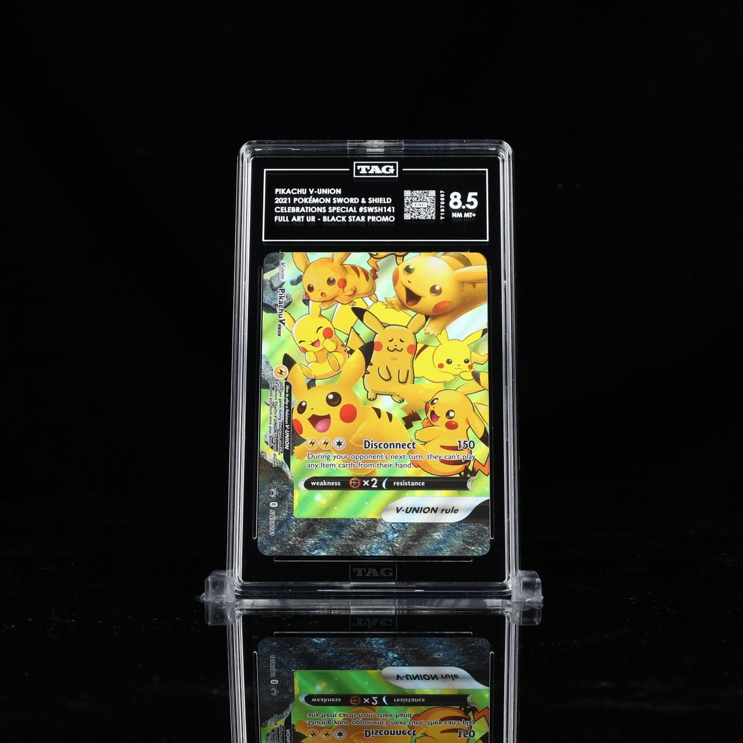 TAG 8.5 - Pikachu V-Union SWSH141 Black Star Promo - Celebrations Pokemon 25th