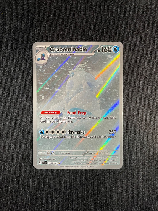 Crabominable 149/142 Illustration Rare - Stellar Crown Pokemon TCG - NM