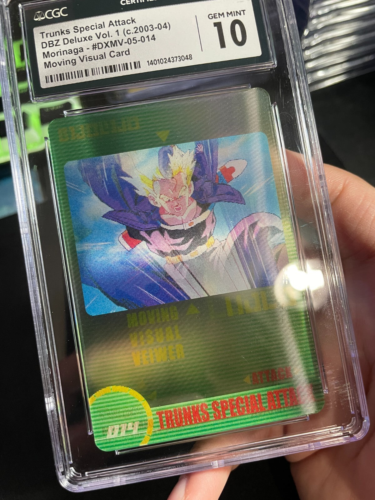 CGC 10 Future Trunks #014 3D Morinaga Dragon Ball Z Wafer Cards Part 1 Gem Mint