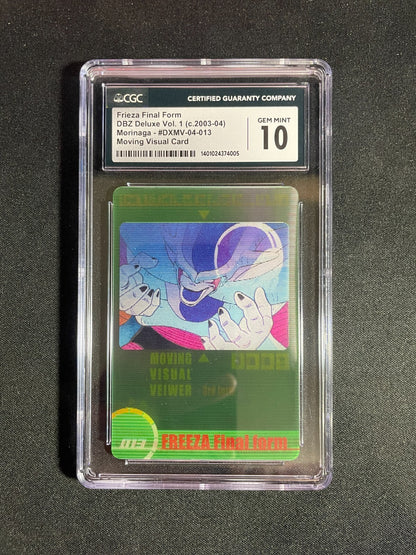 CGC 10 - Frieza Final Form #013 3D Morinaga Dragon Ball Z Wafer Cards Part 1 Gem