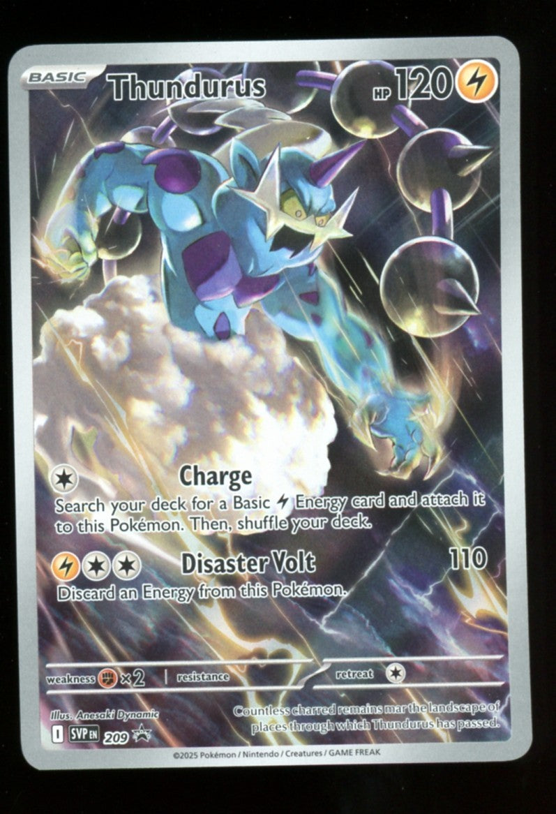 Thundurus 209 SVP ETB Promo - Pokemon Black Bolt White Flare BLK EN - NM