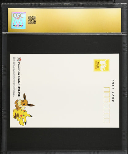 CGC 10 Pristine - Pikachu & Eevee - Pokemon Center Online Postcard Japanese