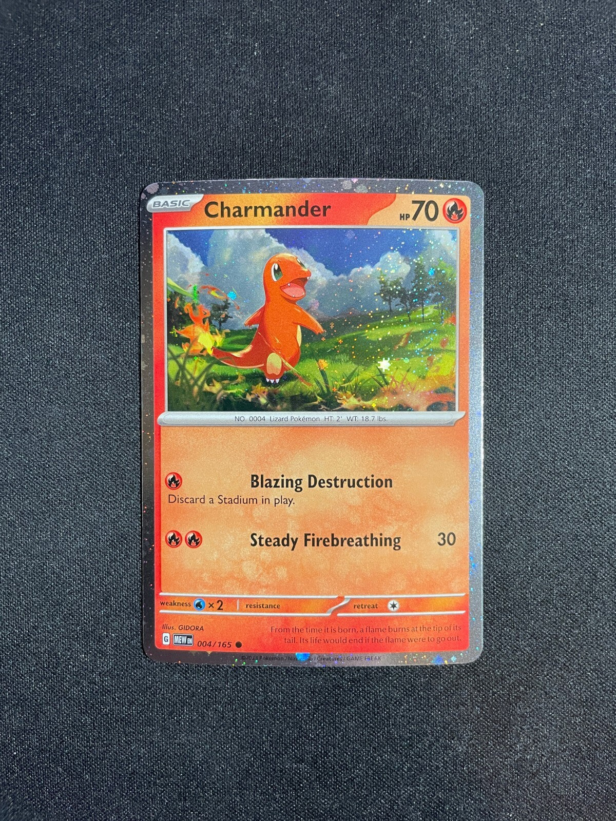 Charmander 004/165 Cosmos Holo Promo Pokemon Charizard Super Premium Collection