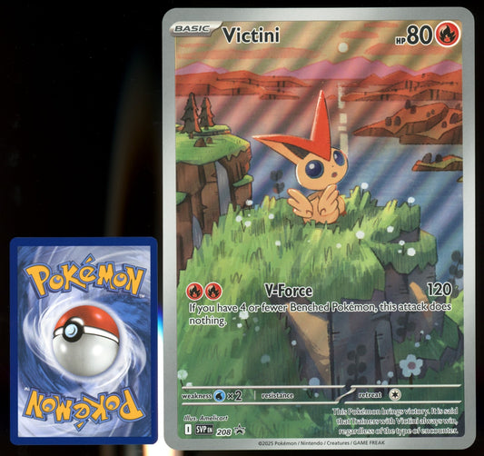 JUMBO Victini 208 SVP Black Star Promo - Pokemon Black Bolt White Flare