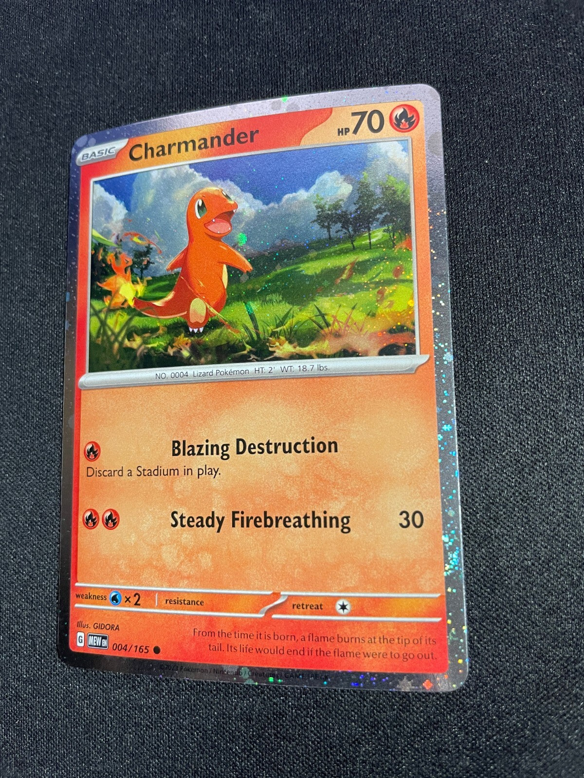 Charmander 004/165 Cosmos Holo Promo Pokemon Charizard Super Premium Collection