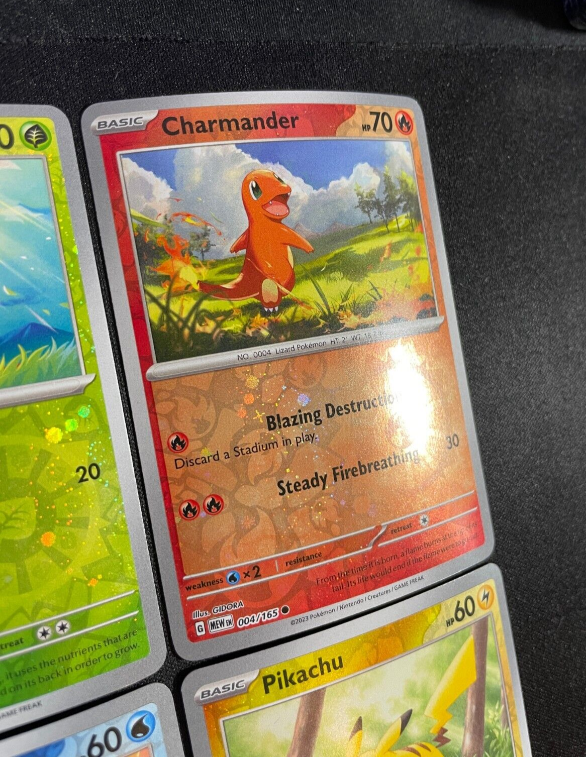 Pikachu Bulbasaur Charmander & Squirtle - Pokemon 151 Costco Mini Tin Promos  NM