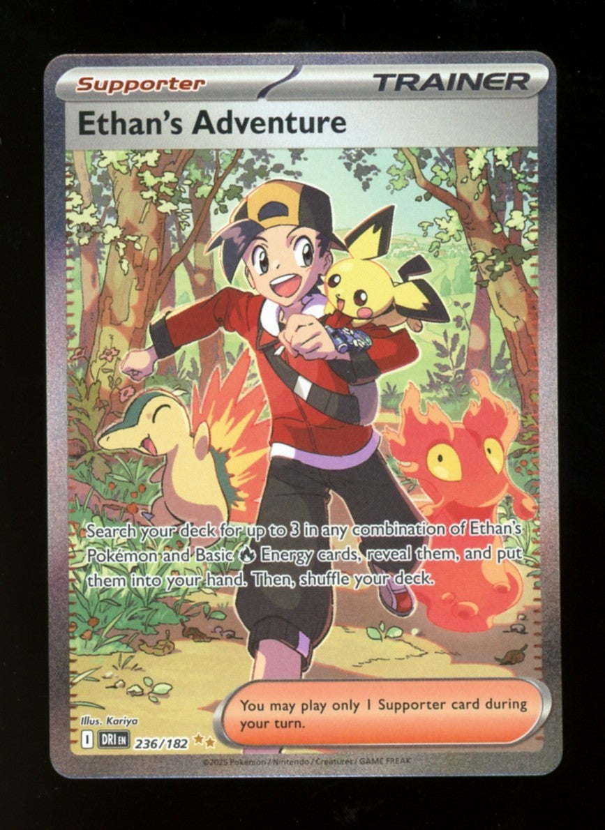 Ethan's Adventure 236/182 Special Illustration Rare  Pokemon Destined Rivals  NM