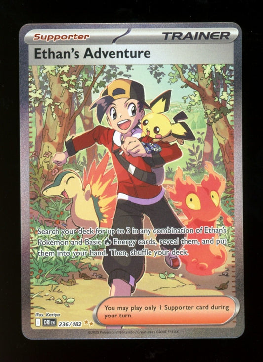 Ethan's Adventure 236/182 Special Illustration Rare  Pokemon Destined Rivals  NM