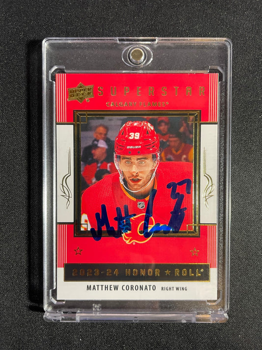 Matthew Coronato #HR37 Honor Roll Rookie 2023-34 Upper Deck Series 2 AUTO JSA LP