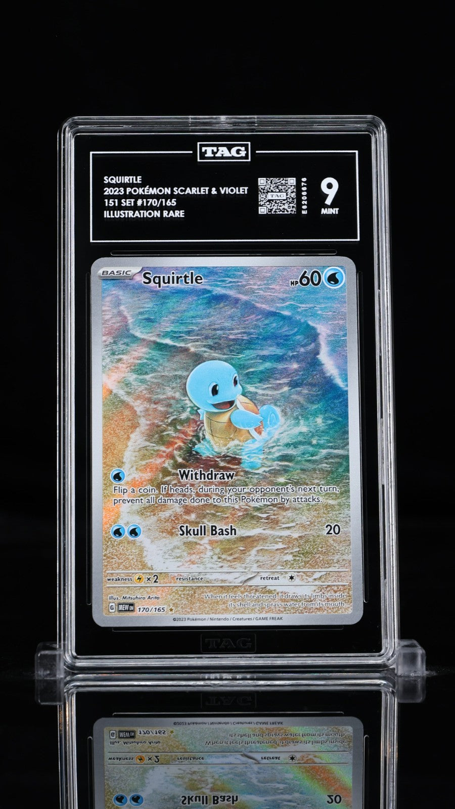 TAG 9 - Squirtle 170/165 Illustration Rare  Pokemon 151 English Scarlet & Violet