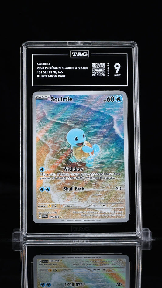 TAG 9 - Squirtle 170/165 Illustration Rare  Pokemon 151 English Scarlet & Violet
