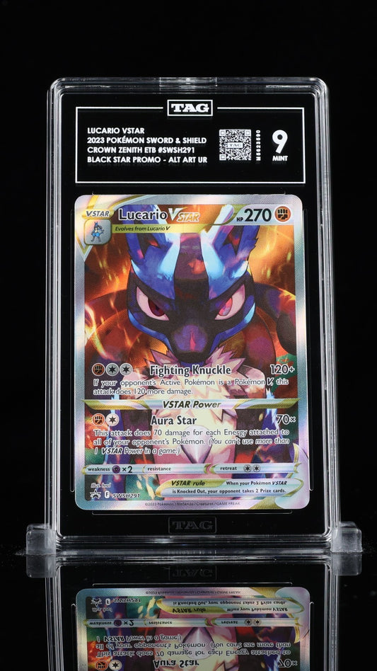 TAG 9 - Lucario VSTAR SWSH291 Black Star Promo - Crown Zenith ETB Pokemon TCG