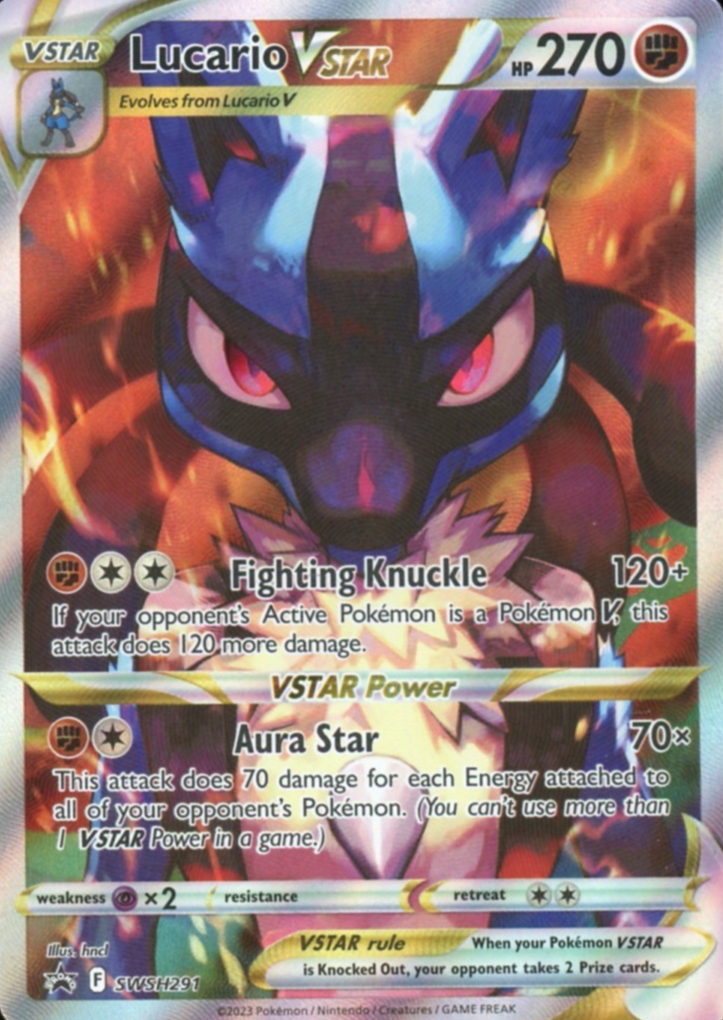 Lucario VSTAR SWSH291 Black Star Promo - Crown Zenith ETB Pokemon TCG - NM