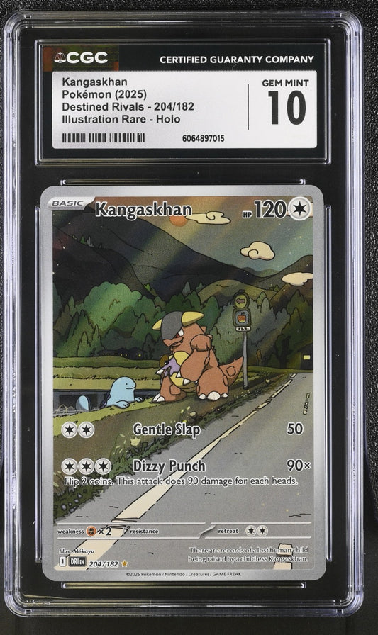 CGC 10 - Kangaskhan 204/182 Illustration Rare - Pokemon Destined Rivals DRI EN