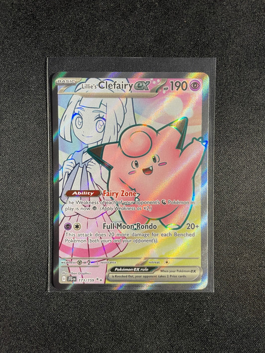 Lillie's Clefairy ex 173/159 Full Art Ultra Rare - Journey Together Pokemon - NM