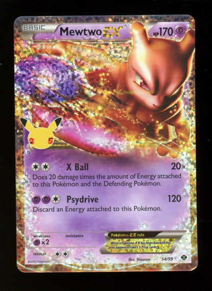 Mewtwo EX 54/99 Ultra Rare - Celebrations Classic Collection Pokemon 25th - NM