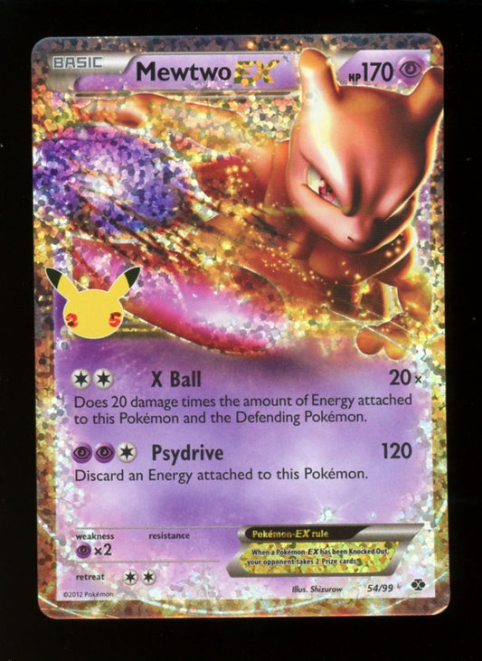 Mewtwo EX 54/99 Ultra Rare - Celebrations Classic Collection Pokemon 25th - NM