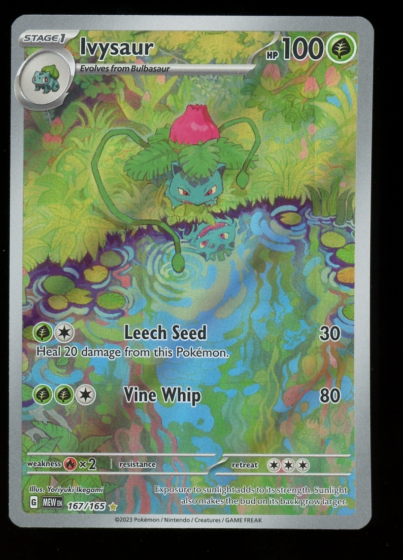 Ivysaur 167/165 Illustration Rare - Pokemon 151 English Scarlet Violet - NM