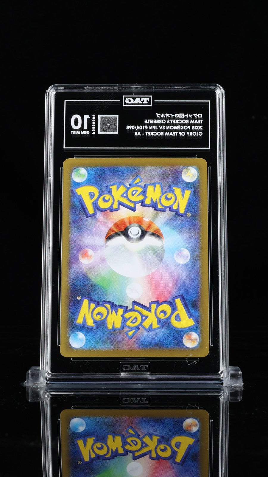 TAG 10 - Team Rocket's Orbeetle 104/098 AR - Pokemon Glory of Team Rocket sv10