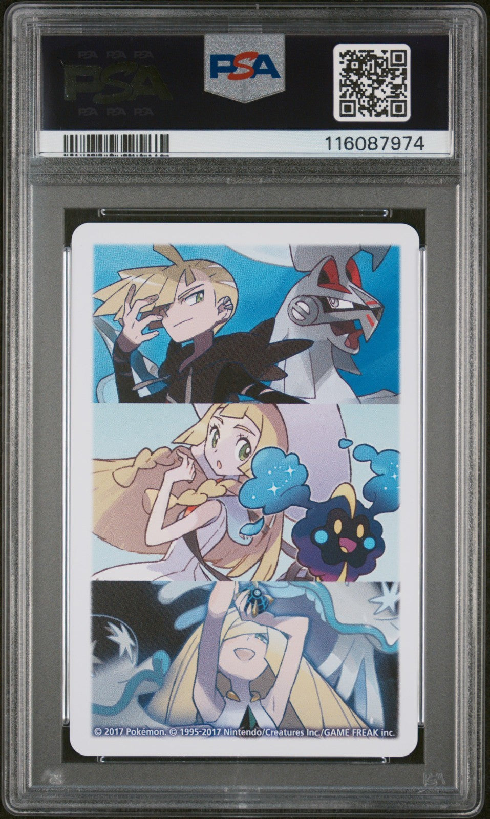 PSA 10 Sequential - Lillie Cosmog Lunala & Solgaleo Clubs Set - Pokemon Poker