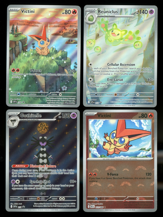 Victini 208 Reuniclus 212 Gothitelle 211 SVP Promos - Pokemon Black & White - NM
